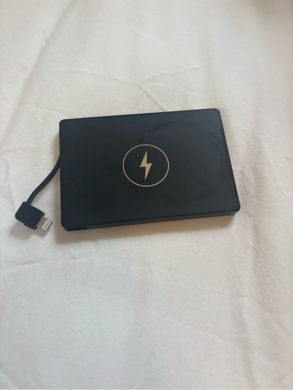 Portable Power Bank Charger lightning cable - Black